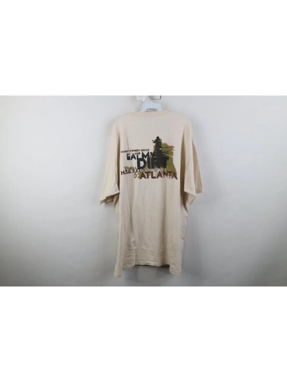 Vintage Y2K 2002 Mens 2XL Harley Owners Group HOG Rally Atlanta Henley T-Shirt